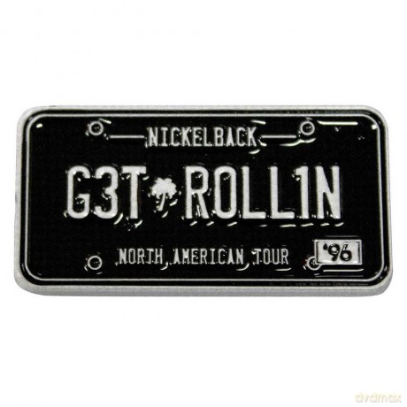 Nickelback: Pin Badge: License Plate