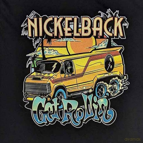 Nickelback: Unisex T-Shirt: Get Rollin' (Black) (Large)