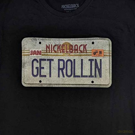 Nickelback: Unisex T-Shirt: License Plate (Black) (XX-Large)