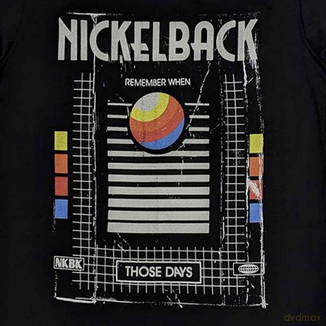 Nickelback: Unisex T-Shirt: Those Days VHS (Black) (Large)