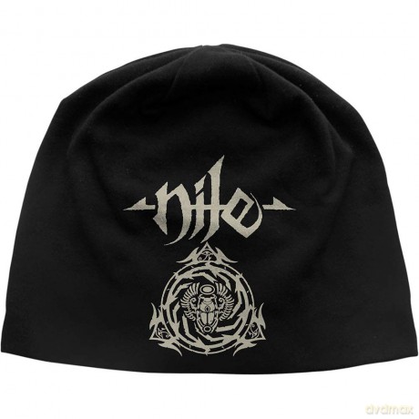Nile: Unisex Beanie Hat: Scarab Logo (Black)