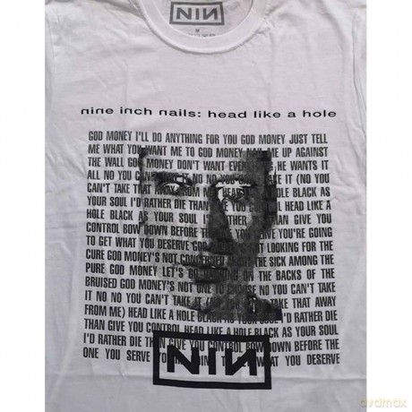 Nine Inch Nails: Unisex T-Shirt: Head Like A Hole (White) (XX-Large)