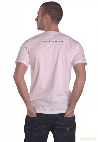 Nine Inch Nails: Unisex T-Shirt: Pretty Hate Machine (White) (Back Print) (Large)