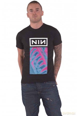 Nine Inch Nails: Unisex T-Shirt: Pretty Hate Machine Neon (Black) (Small)