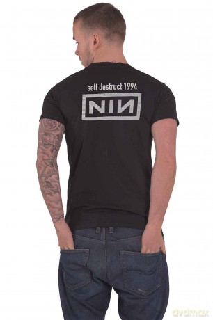 Nine Inch Nails: Unisex T-Shirt: Self Destruct '94 (Black) (Back Print) (X-Large)