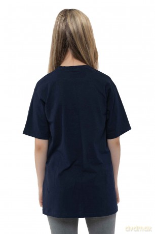 Nirvana: Kids T-Shirt: Inverse Happy Face (Navy Blue) (7-8 Years)