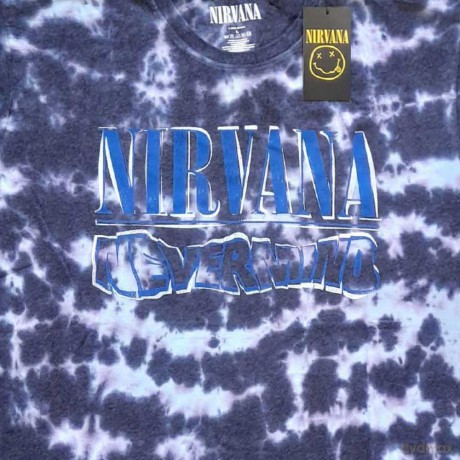 Nirvana: Kids T-Shirt: Nevermind Wavy Logo (Purple) (Wash Collection) (3-4 Years)