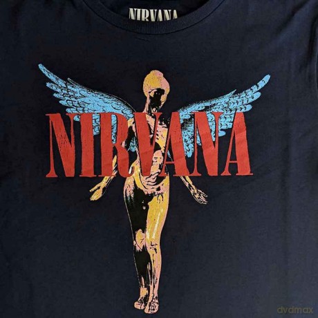 Nirvana: Ladies Crop Top: Angelic (Navy Blue) (X-Large)