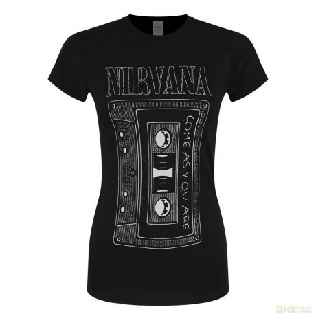 Nirvana: Ladies T-Shirt: As You Are Tape (Black) (X-Small)
