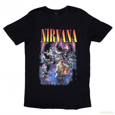 Nirvana: Ladies T-Shirt: Unplugged Photo (Black) (12)
