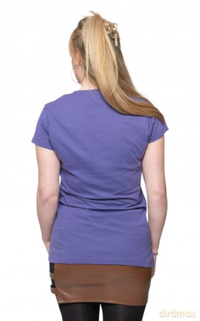 Nirvana: Ladies T-Shirt: Xerox Happy Face Pink (Purple) (Medium)