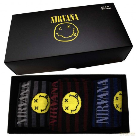 Nirvana: Unisex Ankle Socks Set: Smile Stripes (Multicolour) (UK Size 6 - 11)