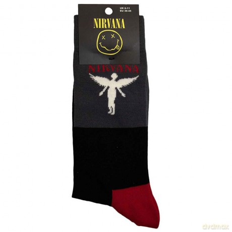 Nirvana: Unisex Ankle Socks: In Utero (Charcoal Grey) (UK Size 6 - 11)