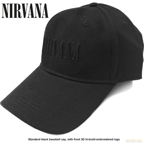 Nirvana: Unisex Baseball Cap: Text Logo (Black)