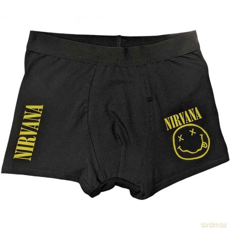 Nirvana: Unisex Boxers: Yellow Smile (Medium)