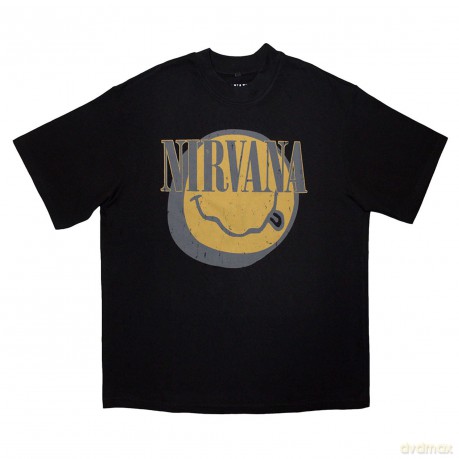 Nirvana: Unisex Oversized Boxy T-Shirt: Evergreen (Black) (Medium)