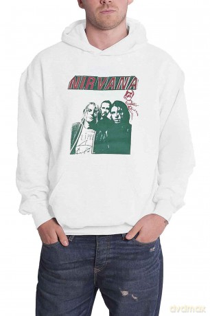 Nirvana: Unisex Pullover Hoodie: Flipper (White) (Large)