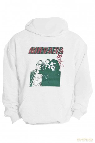 Nirvana: Unisex Pullover Hoodie: Flipper (White) (Large)