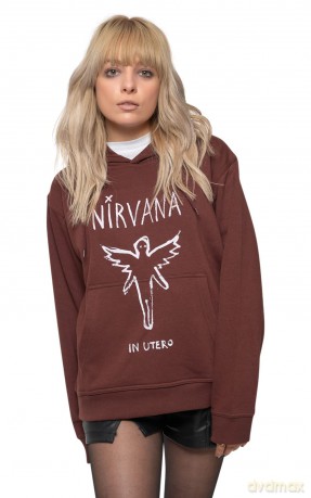 Nirvana: Unisex Pullover Hoodie: In Utero Outline (Brown) (Medium)