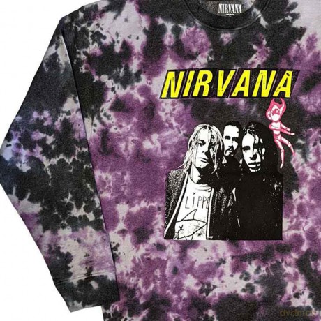 Nirvana: Unisex Sweatshirt: Flipper (Grey) (Wash Collection) (Large)