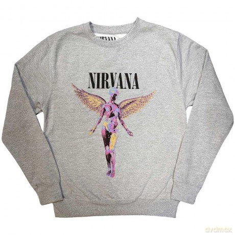 Nirvana: Unisex Sweatshirt: In Utero (Grey) (Small)