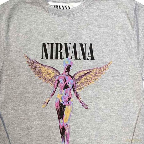 Nirvana: Unisex Sweatshirt: In Utero (Grey) (Small)