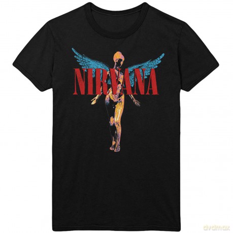 Nirvana: Unisex T-Shirt: Angelic (Black) (XXXX-Large)