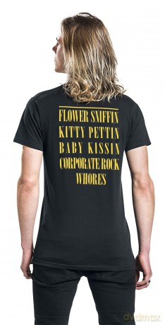 Nirvana: Unisex T-Shirt: Flower Sniffin (Black) (Back Print) (Large)