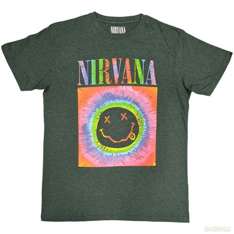 Nirvana: Unisex T-Shirt: Happy Face Glow Box (Green) (XX-Large)