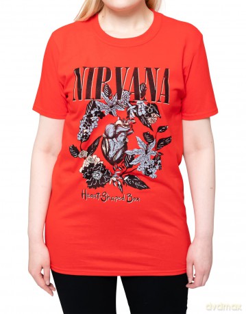 Nirvana: Unisex T-Shirt: Heart Shape Box (Red) (XX-Large)