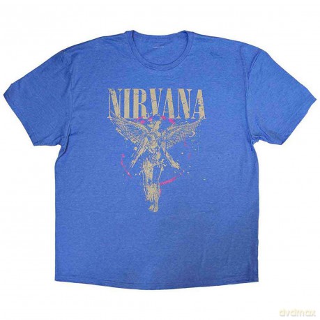 Nirvana: Unisex T-Shirt: In Utero (Light Blue) (X-Large)