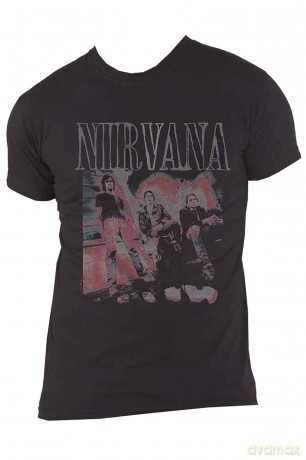 Nirvana: Unisex T-Shirt: Kris Standing (Black) (Medium)
