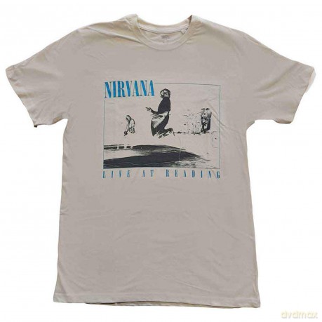 Nirvana: Unisex T-Shirt: Live at Reading (Sand) (XX-Large)