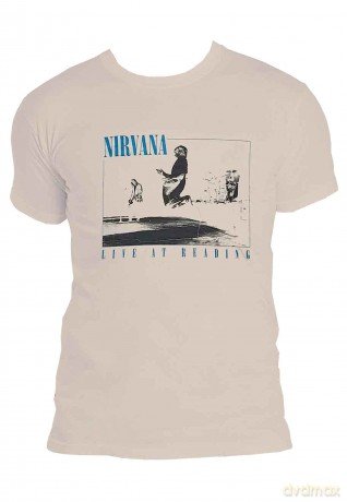 Nirvana: Unisex T-Shirt: Live at Reading (Sand) (XX-Large)