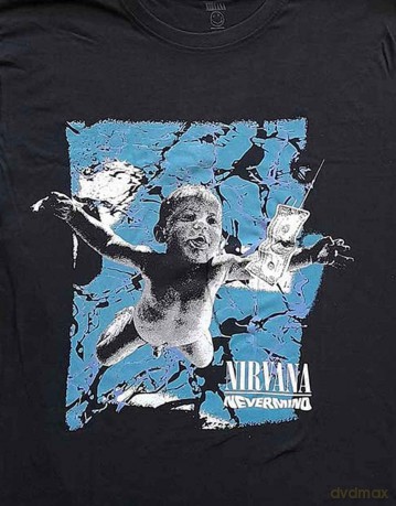 Nirvana: Unisex T-Shirt: Nevermind Cracked (Black) (Medium)