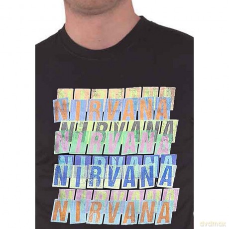 Nirvana: Unisex T-Shirt: Repeat (Black) (Medium)