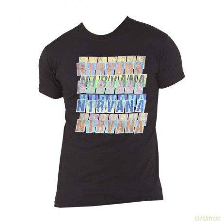 Nirvana: Unisex T-Shirt: Repeat (Black) (X-Large)