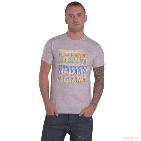 Nirvana: Unisex T-Shirt: Repeat (Grey) (Medium)
