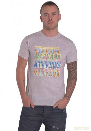 Nirvana: Unisex T-Shirt: Repeat (Grey) (Small)