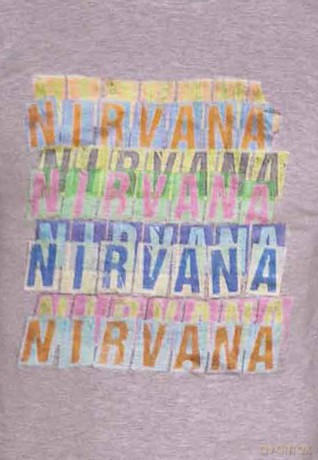 Nirvana: Unisex T-Shirt: Repeat (Grey) (Small)