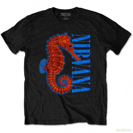 Nirvana: Unisex T-Shirt: Seahorse (Black) (Small)