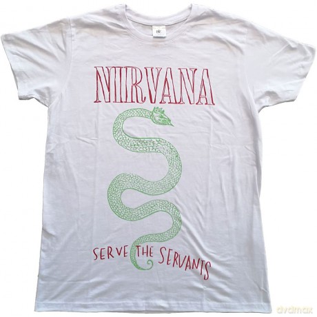 Nirvana: Unisex T-Shirt: Serve The Servants (White) (Large)