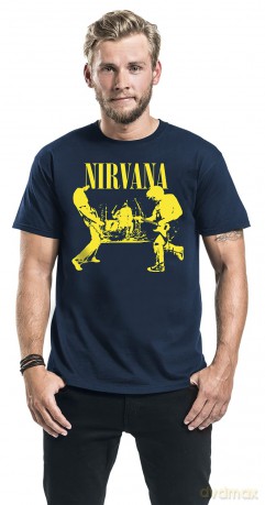 Nirvana: Unisex T-Shirt: Stage (Navy Blue) (X-Large)