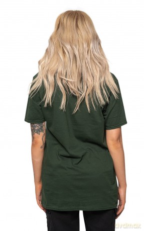 Nirvana: Unisex T-Shirt: White Happy Face (Dark Green) (X-Large)