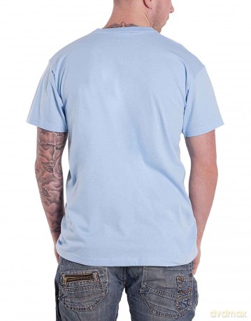 Nirvana: Unisex T-Shirt: Xerox Happy Face Blue (Light Blue) (Large)