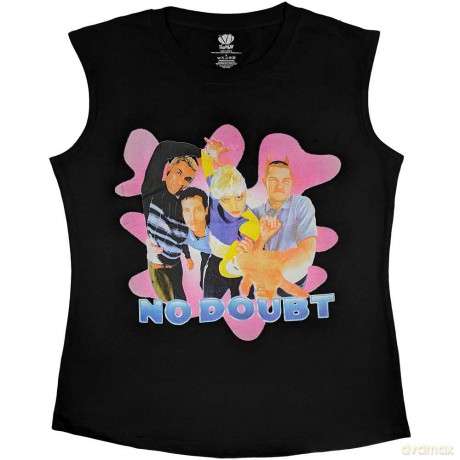No Doubt: Ladies Tank T-Shirt: Horns (Black) (Large)