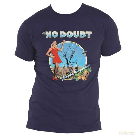 No Doubt: Unisex T-Shirt: Tragic Kingdom (Denim Blue) (Large)
