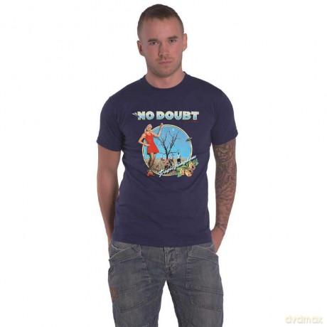 No Doubt: Unisex T-Shirt: Tragic Kingdom (Denim Blue) (Medium)