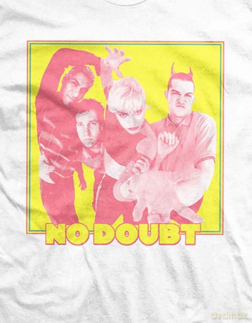 No Doubt: Unisex T-Shirt: Yellow Photo (White) (Small)