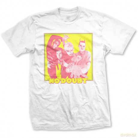 No Doubt: Unisex T-Shirt: Yellow Photo (White) (X-Large)